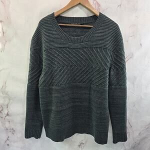 Timo Weiland Sweater Womens XL Blue Fisherman Merino Wool Groupo Oversized